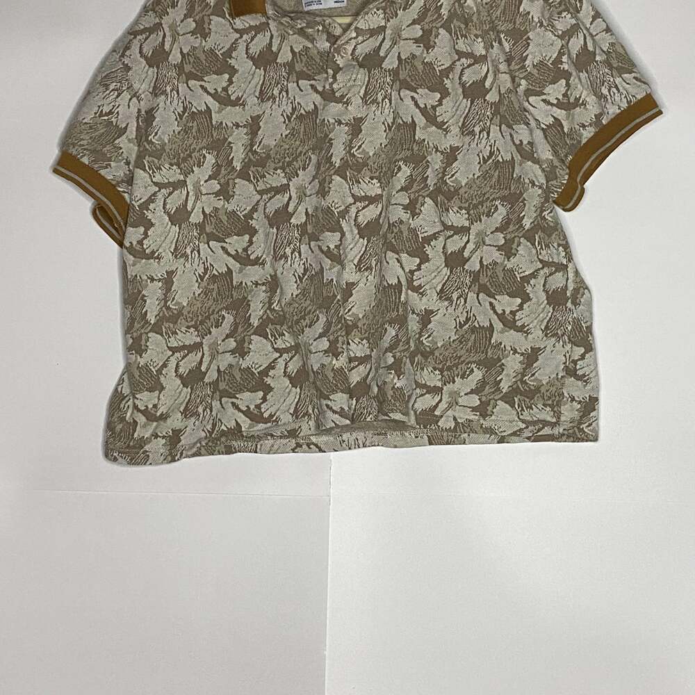 Men's Woolrich Cabin Canoe Camping Themed Polo Shirt